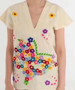 Floral Embroidered Top TU26