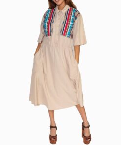 Retro Boho Midi Dress TU30
