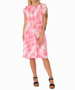 Vintage Pink Checkered Dress TU34