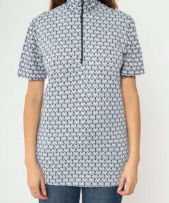 Vintage Sailor Anchor Print Top TU23